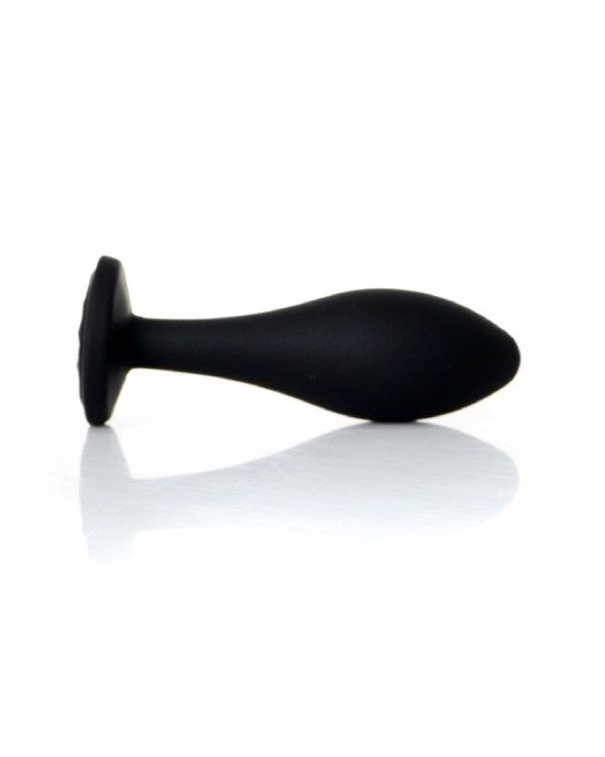 Анальна пробка - Jewellery Silicone Black Plug L Clear Анальна пробка - Jewellery Silicone Black Plug L Clear