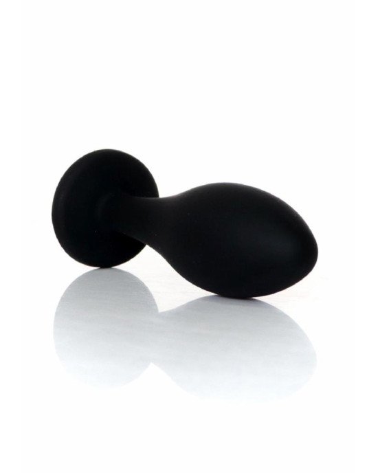 Анальна пробка - Jewellery Silicone Black Plug L Clear Анальна пробка - Jewellery Silicone Black Plug L Clear