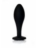 Анальна пробка - Jewellery Silicone Black Plug L Clear Анальна пробка - Jewellery Silicone Black Plug L Clear