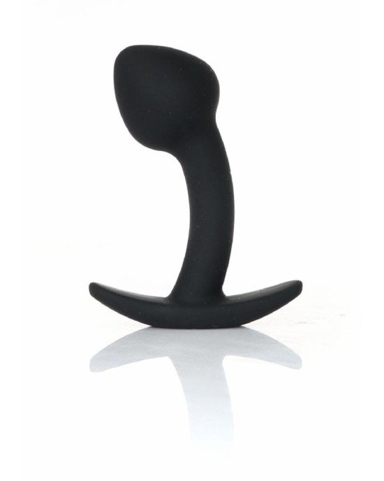 Анальна пробка - Silicone Black Curved Plug S Анальна пробка - Silicone Black Curved Plug S
