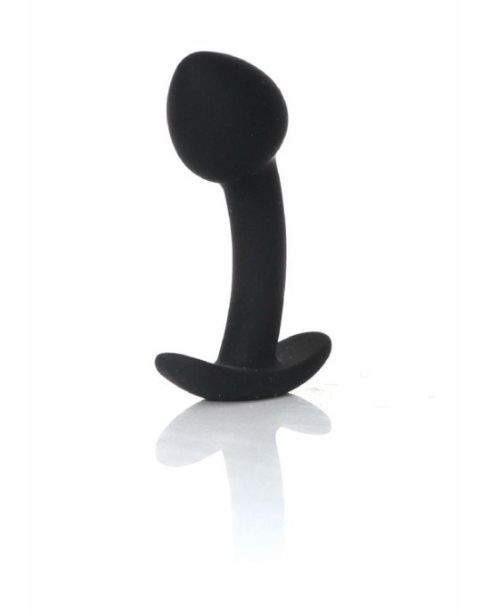 Анальна пробка - Silicone Black Curved Plug S Анальна пробка - Silicone Black Curved Plug S