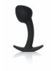 Анальна пробка - Silicone Black Curved Plug M Анальна пробка - Silicone Black Curved Plug M