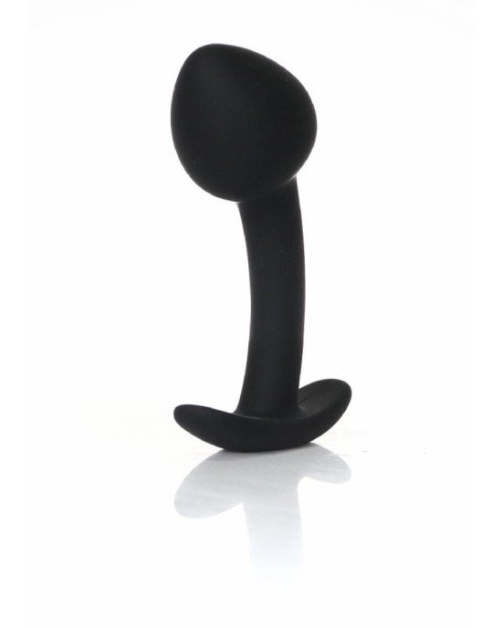 Анальна пробка - Silicone Black Curved Plug M Анальна пробка - Silicone Black Curved Plug M