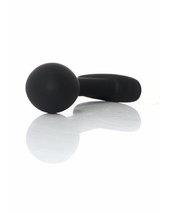 Анальна пробка - Silicone Black Curved Plug M Анальна пробка - Silicone Black Curved Plug M