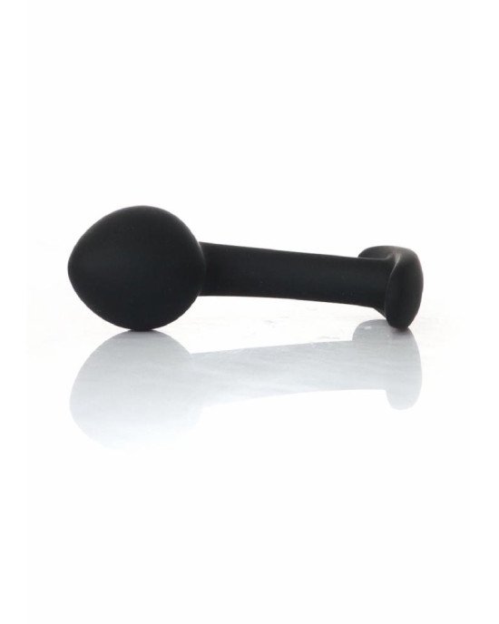 Анальна пробка - Silicone Black Curved Plug M Анальна пробка - Silicone Black Curved Plug M