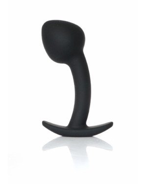 Анальна пробка - Silicone Black Curved Plug L