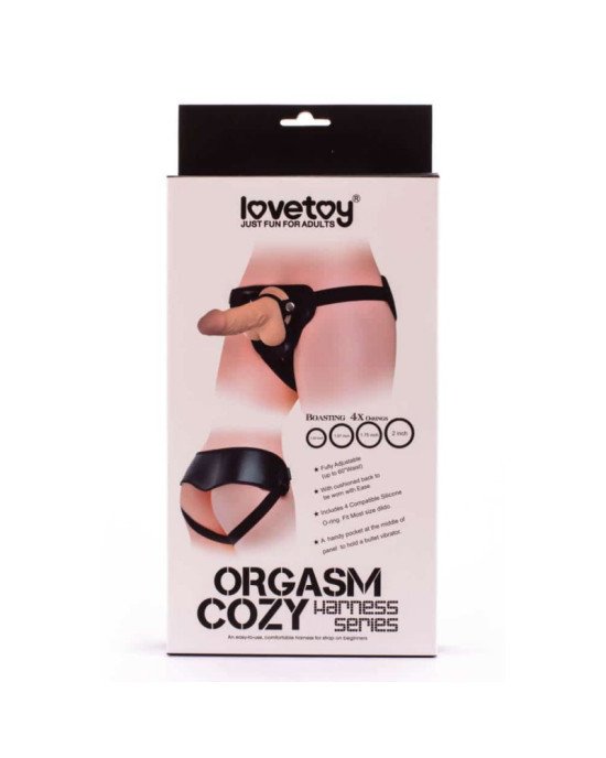 Трусики для страпона - Orgasm Cozy Harness Black
