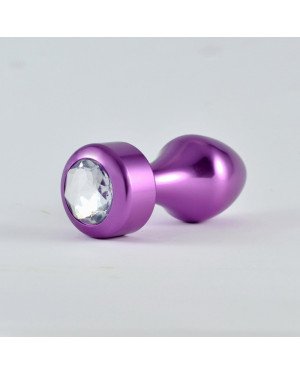 Анальна пробка - Heavy Metal Anal Plug Rosebud Aluminium Purple