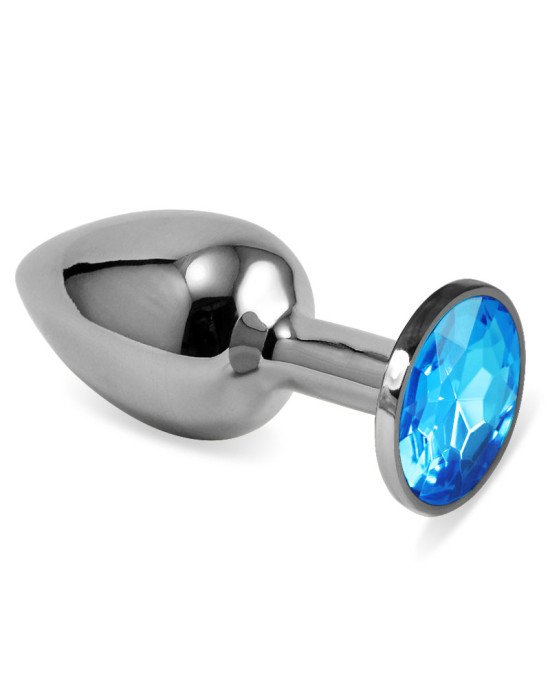 Анальна пробка - Heavy Metal Anal Plug Rosebud Classic S Blue