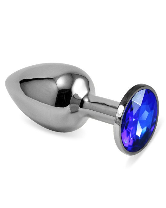 Анальна пробка - Heavy Metal Anal Plug Rosebud Classic S Darkblue Анальна пробка - Heavy Metal Anal Plug Rosebud Classic S Darkblue