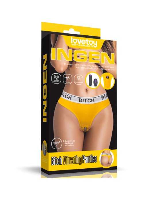 Трусики з вібропулею - Ingen Bitch Vibrating Panties (на талію 86-97 см) Трусики з вібропулею - Ingen Bitch Vibrating Panties (на талію 86-97 см)