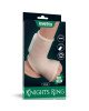Насадка на член - Vibrating Silk Knights Ring with Scrotum Sleeve White