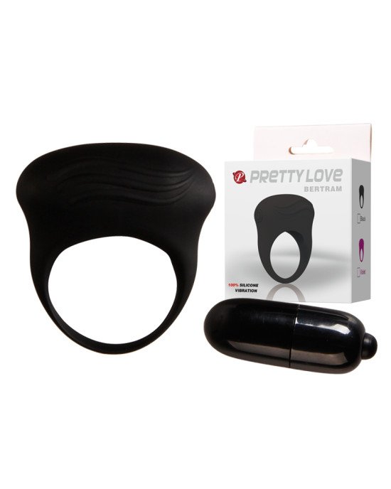 Ерекційне кільце - Pretty Love Bertram Penis Ring Black Ерекційне кільце - Pretty Love Bertram Penis Ring Black