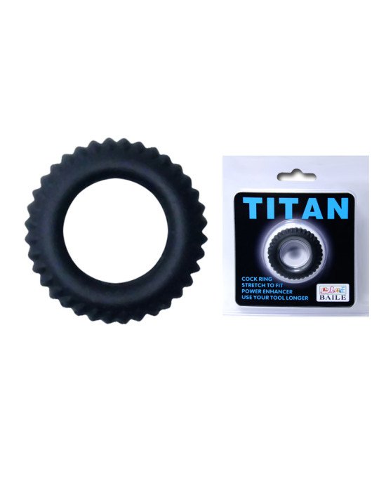 Ерекційне кільце - TITAN Cock Ring Blue Ерекційне кільце - TITAN Cock Ring Blue