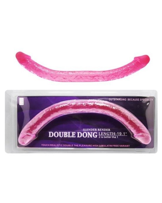 Double Dong Pink Slender Bender 19.1 Double Dong Pink Slender Bender 19.1