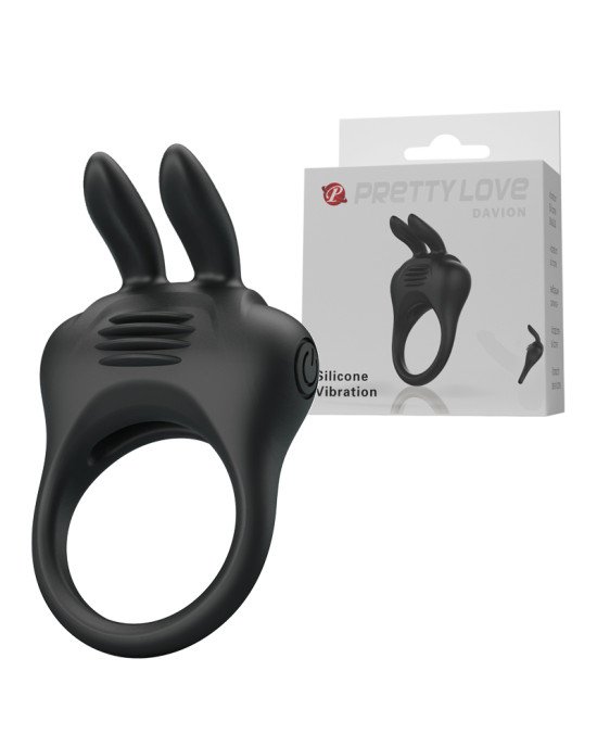 Ерекційне кільце - Pretty Love Davion Penis Ring Black Ерекційне кільце - Pretty Love Davion Penis Ring Black