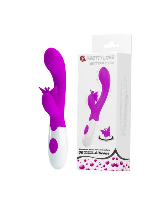 Вібратор - Pretty Love Butterfly Kiss Vibrator Purple Вібратор - Pretty Love Butterfly Kiss Vibrator Purple