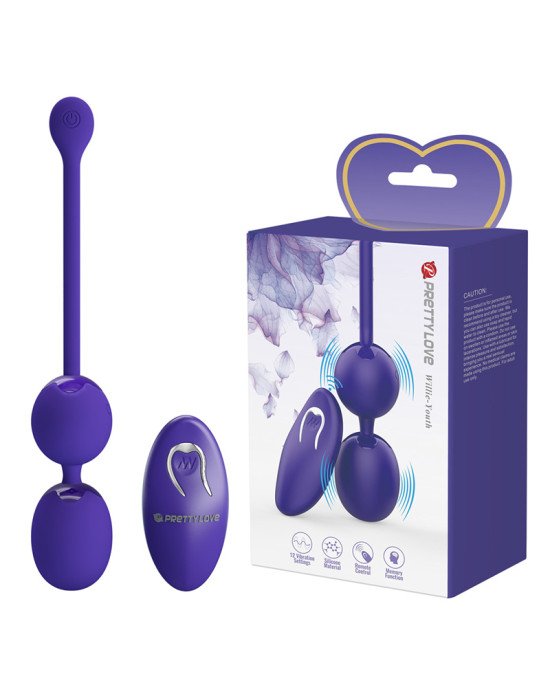 Pretty Love Willie Youth rechargeable kegel ball Blue Pretty Love Willie Youth rechargeable kegel ball Blue