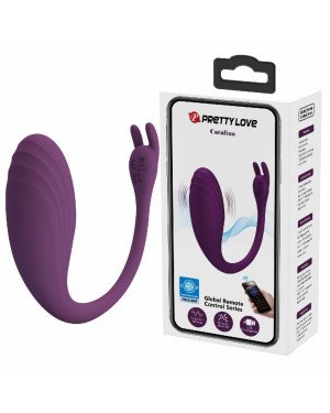 Вібратор - Pretty Love Catalina Stimulator Dark Purple (App)