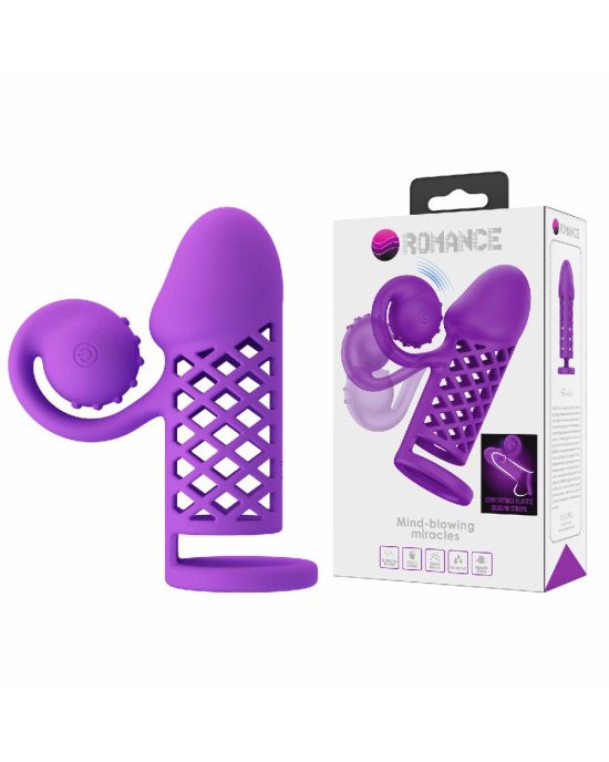 Romance Penis Sleeve Extension Vibro Purple Romance Penis Sleeve Extension Vibro Purple
