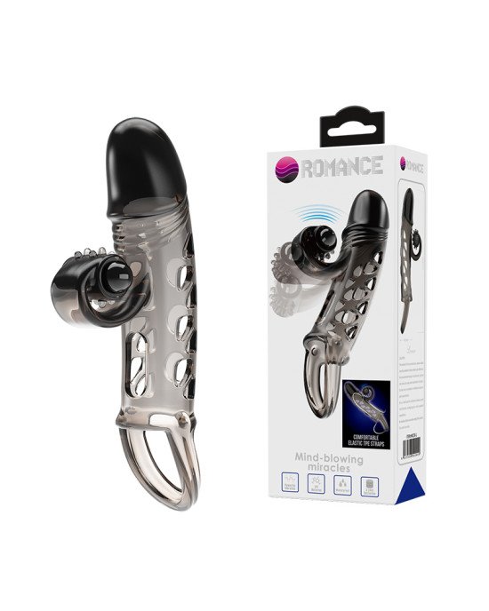 Romance Mind Blowing Miracle Vibrating Sleeve Transparent