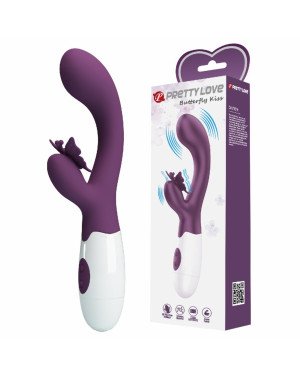 Вібратор - Pretty Love Butterfly Kiss Vibrator Dark Purple