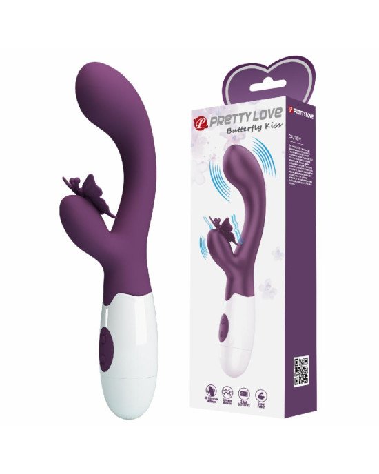 Вібратор - Pretty Love Butterfly Kiss Vibrator Dark Purple Вібратор - Pretty Love Butterfly Kiss Vibrator Dark Purple