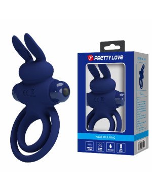 Pretty Love Vibro Penis Ring Bunny III Dark Blue Pretty Love Vibro Penis Ring Bunny III Dark Blue