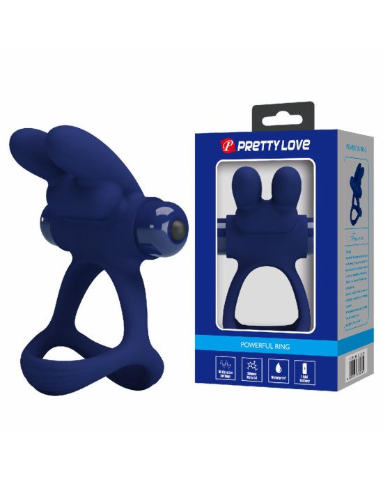 Ерекційне кільце - Pretty Love Powerful Vibro Cock Ring Bunny Blue Ерекційне кільце - Pretty Love Powerful Vibro Cock Ring Bunny Blue