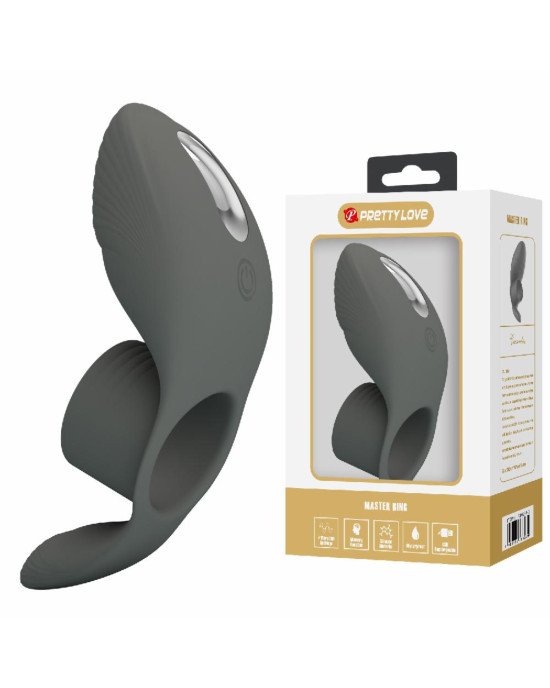 Ерекційне кільце - Pretty Love Master Ring Cock Ring Black Ерекційне кільце - Pretty Love Master Ring Cock Ring Black