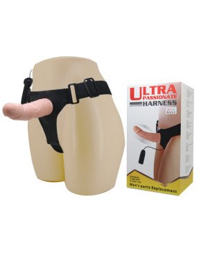 Страпон - Ultra Passionate Harness Vibrating, 15 см
