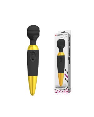Класичний вібратор - Pretty Love Power Wand Black Gold