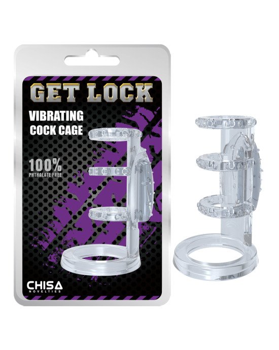 Насадка на член - Get Lock Vibrating Cock Cage Clear Насадка на член - Get Lock Vibrating Cock Cage Clear