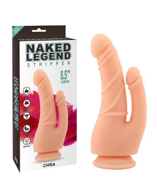 Подвійний фалоімітатор - Naked Legend Stripper 8.5 Подвійний фалоімітатор - Naked Legend Stripper 8.5