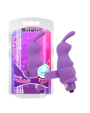 Насадка на палець - MisSweet Sweetie Rabbit Finger Vibrator Purple