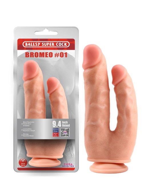 Подвійний фалоімітатор - Ballsy Super Cock Bromeo #01 Подвійний фалоімітатор - Ballsy Super Cock Bromeo #01