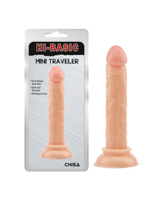 Фалоімітатор - Hi-Basic Mini Traveler Dildo Flesh Фалоімітатор - Hi-Basic Mini Traveler Dildo Flesh
