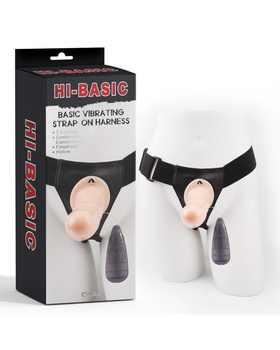 Страпон - Hi-Basic Vibrating Strap-On Harness Flesh Страпон - Hi-Basic Vibrating Strap-On Harness Flesh