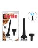 Трубка для анального душу - Black Mont Tapered Silicone Enema Attachment 4.4