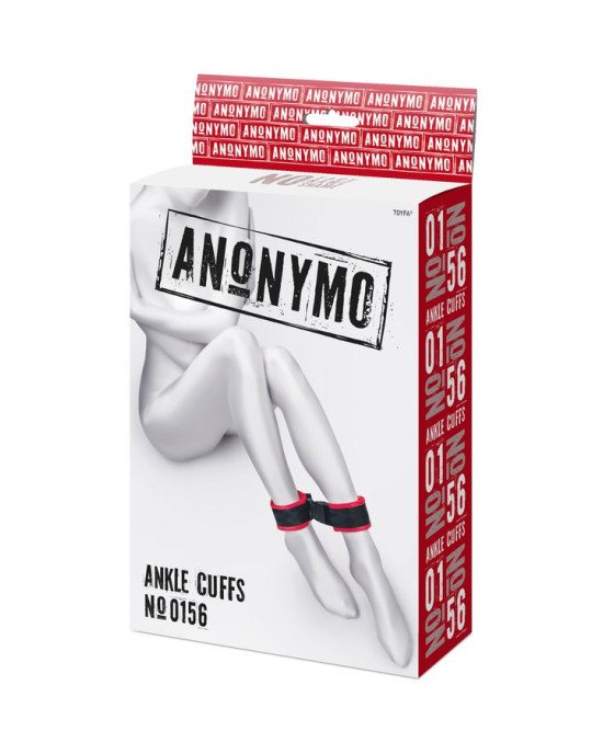 Наручники - Anonymo handcuffs, velour, red, 29 cm Наручники - Anonymo handcuffs, velour, red, 29 cm