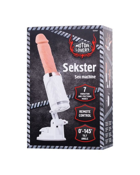 Секс-машина Sekster, MotorLovers, ABS, біла, 29 см Секс-машина Sekster, MotorLovers, ABS, біла, 29 см