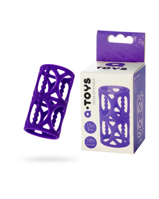 Насадка на член Toyfa A-Toys, силікон, фіолетовий, 7,5 см Насадка на член Toyfa A-Toys, силікон, фіолетовий, 7,5 см