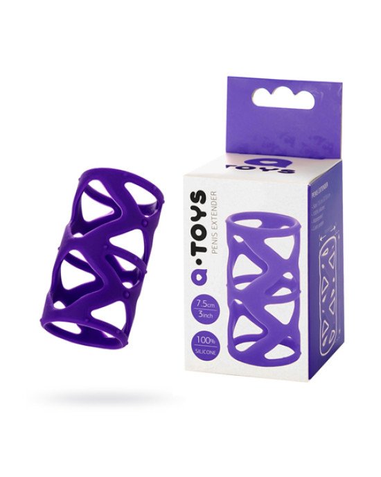 Насадка на член Toyfa A-Toys, силікон, фіолетовий, 7,5 см Насадка на член Toyfa A-Toys, силікон, фіолетовий, 7,5 см