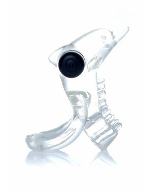 Ерекційне кільце - Dolphin Vibro CockRing Clear