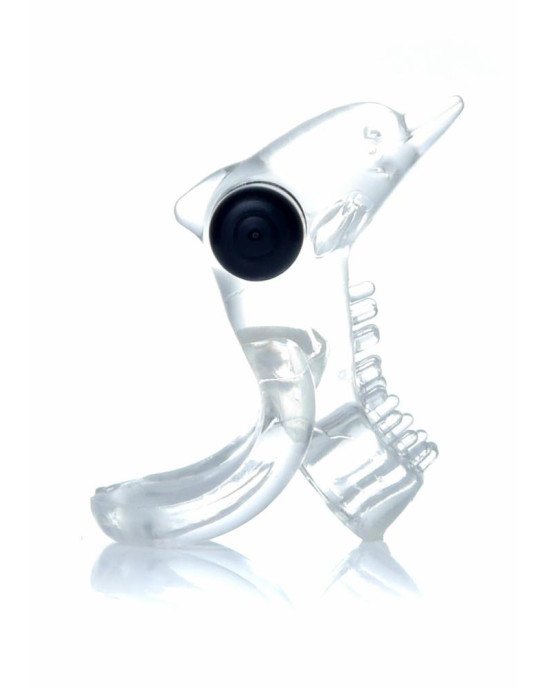 Ерекційне кільце - Dolphin Vibro CockRing Clear Ерекційне кільце - Dolphin Vibro CockRing Clear