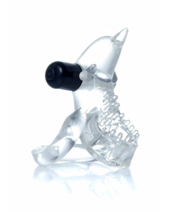Ерекційне кільце - Dolphin Vibro CockRing Clear Ерекційне кільце - Dolphin Vibro CockRing Clear
