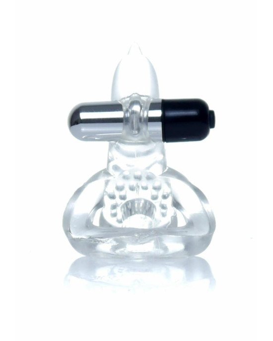 Ерекційне кільце - Dolphin Vibro CockRing Clear Ерекційне кільце - Dolphin Vibro CockRing Clear
