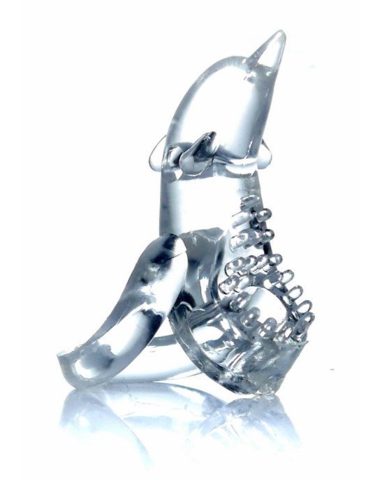 Ерекційне кільце - Dolphin Vibro CockRing Clear Ерекційне кільце - Dolphin Vibro CockRing Clear