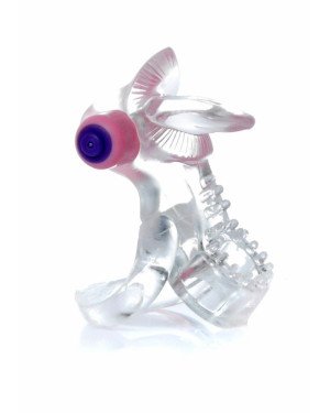 Ерекційне кільце - Tongue Vibro CockRing Clear