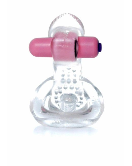 Ерекційне кільце - Tongue Vibro CockRing Clear Ерекційне кільце - Tongue Vibro CockRing Clear